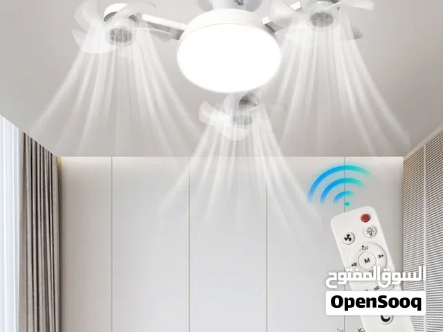 Ventilateur de Plafond LED Style Drone avec Télécommande - مصباح ومروحة السقف الذكية بتصميم درون
