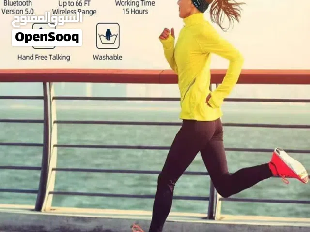 سماعات راس بالبلوتوت وقابله لشحن وتشتغل مده طويل وقابله للغسل