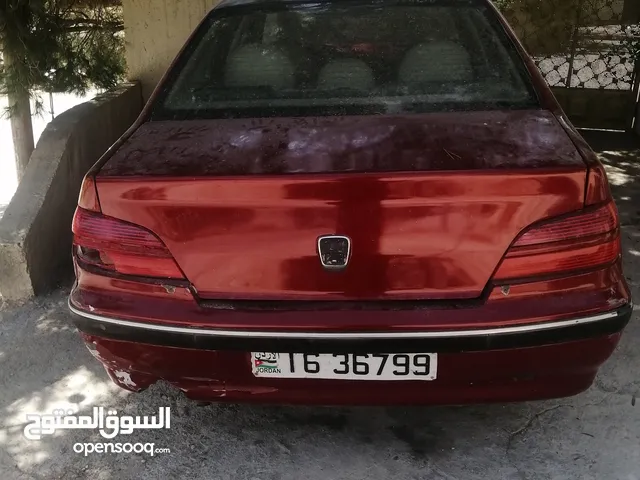 بيجو 406 موديل 2001 لون خمري وفرعي اسود