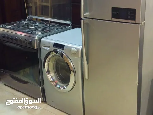 ثلاجة LG سلفر غسالي كاندي 13كيلو سلفر  غاز مصري 90سم ستيل