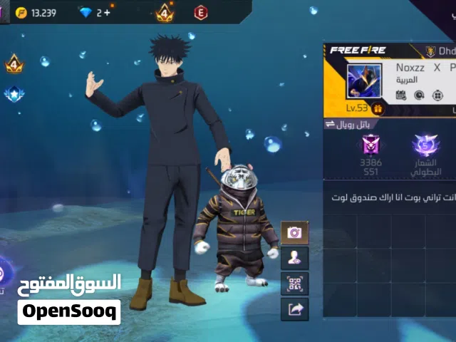 Free Fire Accounts and Characters for Sale in Al Dakhiliya
