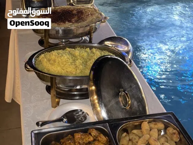 اواني بوفيه للاجار اليومي الطقم كامل ب20 ريال