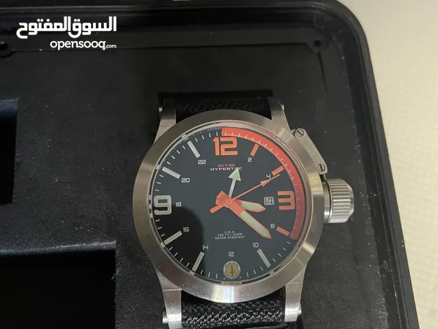 MTM Watch ( HYPERTEC BLACK STRAP AND NEON ORANGE RUBBER STRAP -DUAL STRAP 44MM) ساعة م ت م. تاكتيكل