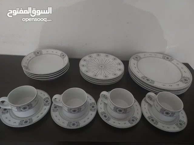 silver beatiful design plate and cup sets