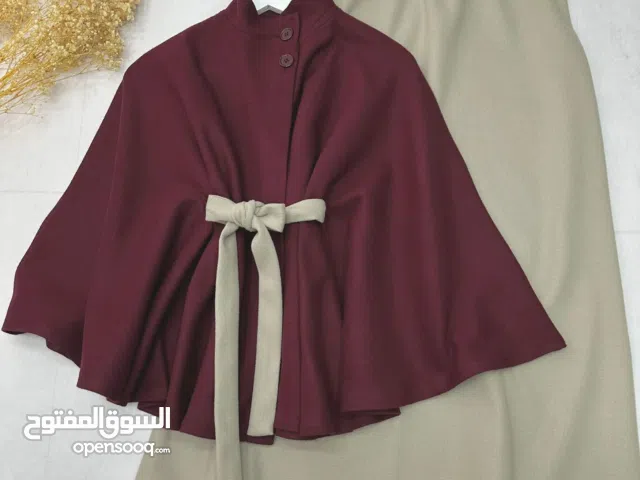 طقم كاب مع تنورة - قماش جوخ ناعم