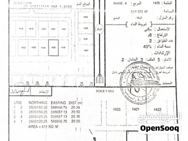Residential Land for Sale in Al Batinah Wadi Al Ma'awal