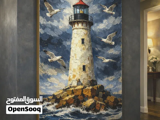 لوحات أكريليك كبيرة الحجم على قماش كانفاس – Mohammad Yousef Acrylic Paintings