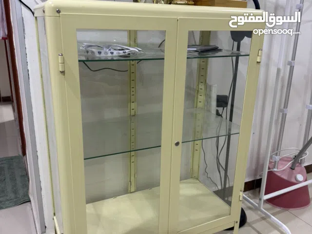 IKEA Glass Display Cabinet - Cream Color  Excellent Condition