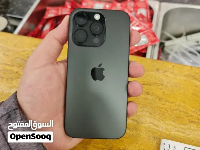آيفون 16 برو أسود مستعمل بحالة ممتازة مع سعة 256 جيجابايت
