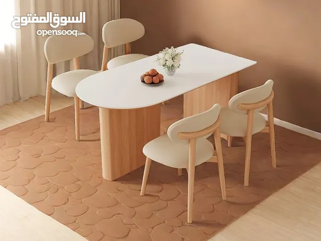Custom-Made Oval MDF Dining Table with White Melamine Top and Dual Woodgrain Panel Legs