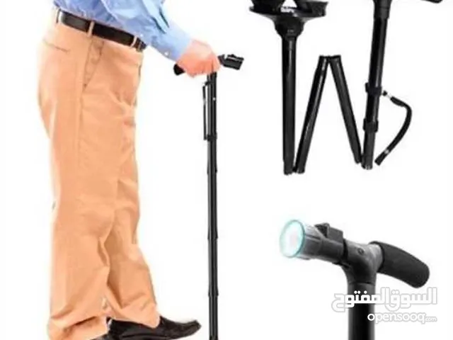 عكاز عصا لكبار السن Trusty canne قابله للطوي و مانع الانزلاق و ضوء عكازه عكازة طبيه