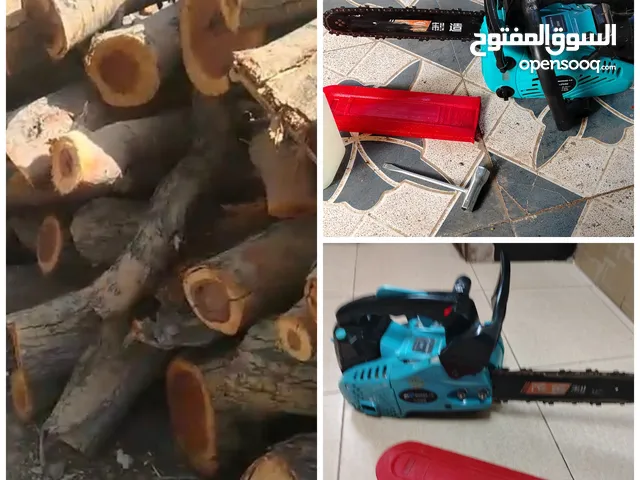 مكينة قص حطب سمر و الأشجار مستعمل قياس 12 أنش قوي ممتاز