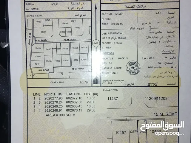 Residential Land for Rent in Al Batinah Al Rumais