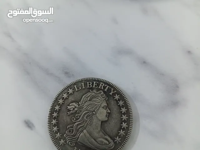 نصف دولار أمريكي فضه انتيك نادر تاريخ 1796