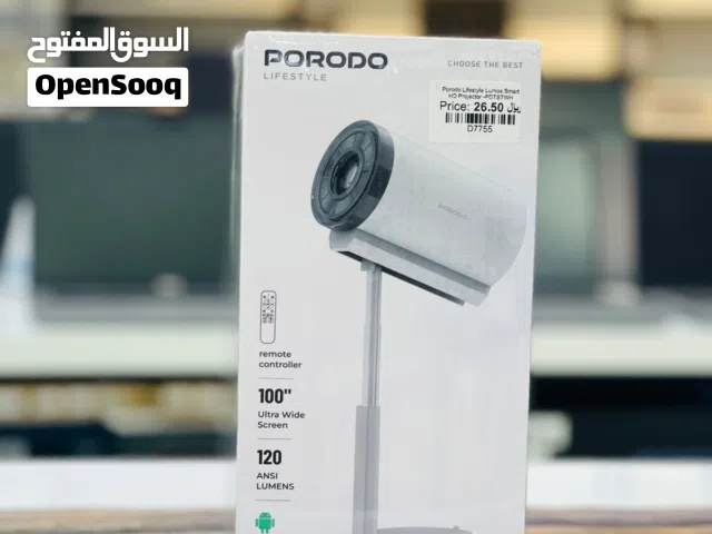 Brand New Porodo Lumous Projector in Oman  Telescopic Stand  1 Year Warranty