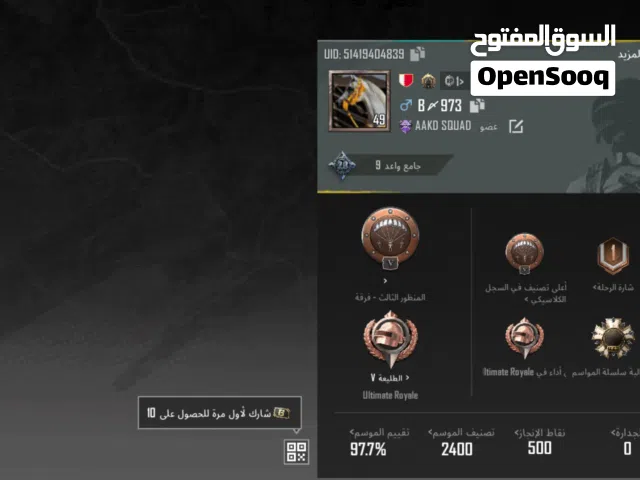 Pubg Accounts and Characters for Sale in Manama