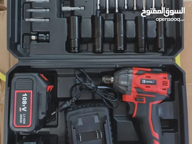 ترابنو شحن بقوة بطاريه 108فولت مع مجموعة لقمه وبونتات ومفكات مع حقيبه متكامله وبسعر 335دينار