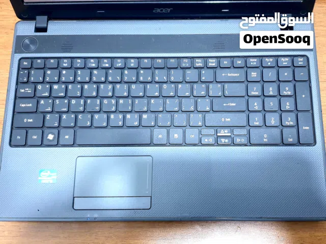 acer core i5 الجيل الثاني الرام 6G الهارد 120ssd  حجم الشاشة 15.6