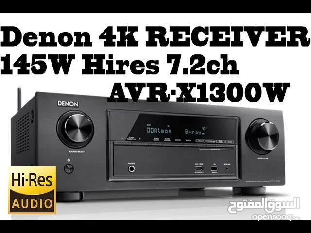 7.2 channel Denon AVR-X1300W Powerful AV Receiver Supports Dolby Atmos & DTS:X, Wi-Fi + Bluetooth s