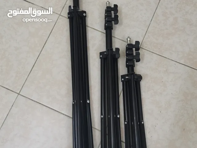 معدات للتصوير وصناعة المحتوي ليد + حامل هاتف + حامل هاتف سيلفي كالجديده