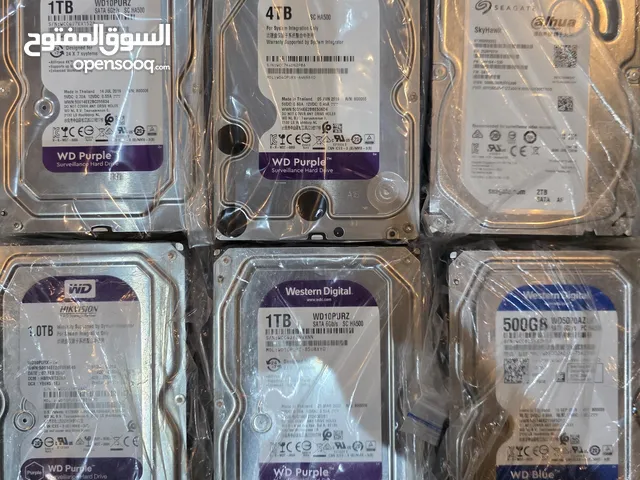 هاردسكاو بحالة الجديد استخدام بسيط متوفر كذا حجم للكمبيوتر وسستم كاميرات