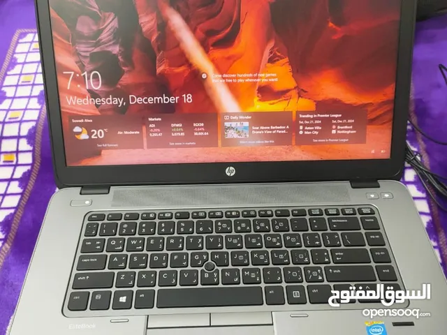 لابتوب hp نظيف جداً ولايوجد به اي عطل