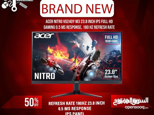 العرض الاقوى شاشة Acer 24inch 180hz بسعر مغري جدا باعلى مواصفات