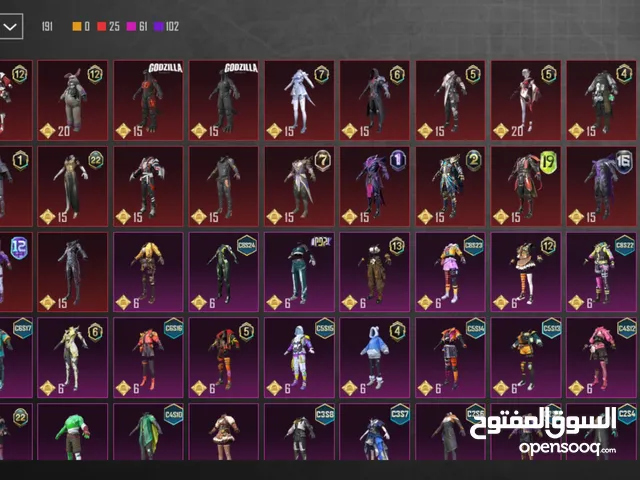 Pubg Accounts and Characters for Sale in Jenin