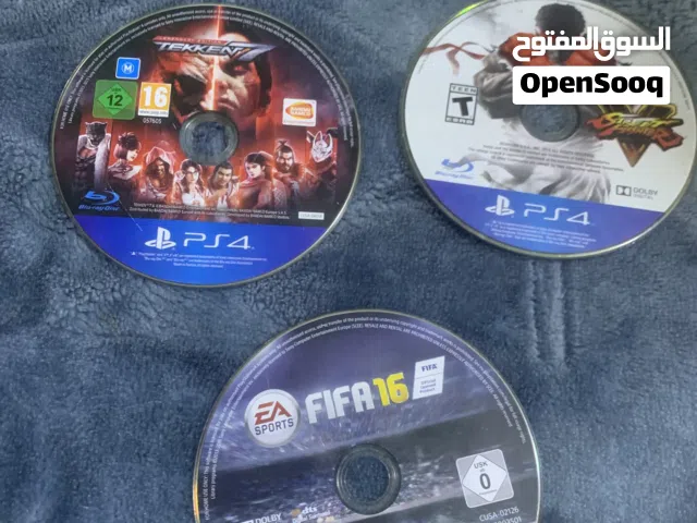 قرص فيفا 16 و قرص تكن و قرص أستريد فايتر و الحاله الممتازه البلاستيشن 4
