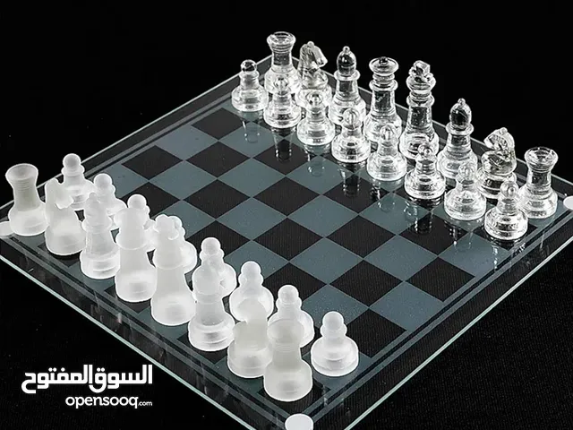 بورد شطرنج كرستال زجاج