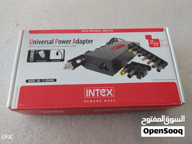 شاحن لابتوب متعدد الاستخدامات (Intex Universal Power Adapter)