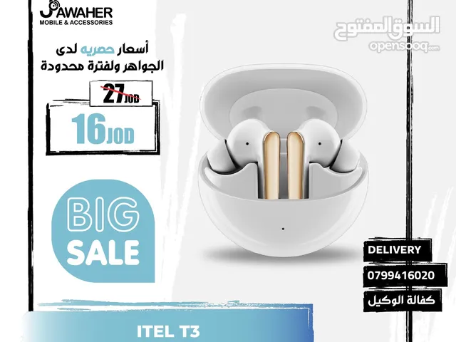 سماعة آيتل ايربود مع كفالة سنة Itel erbuds T3 ENC