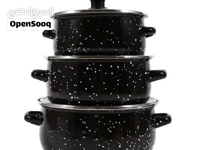 طقم قدور للطهي 3 قطع