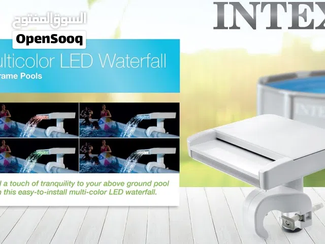 شلال برك السباحة مع ليد, متعدد الألوان, كبير من انتكس