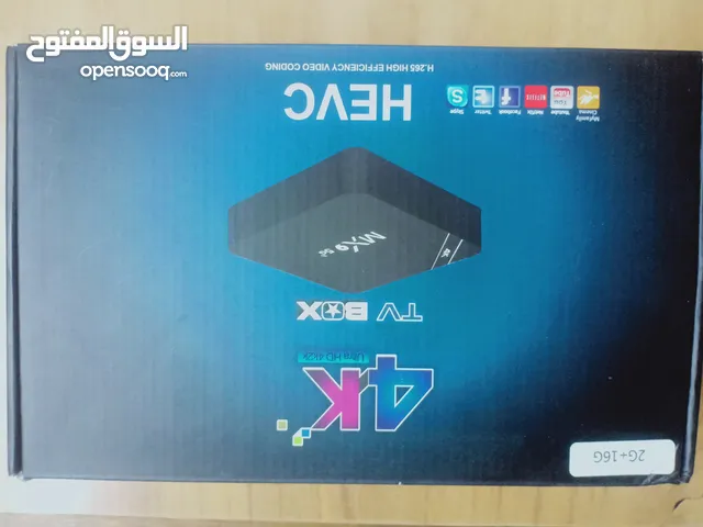 تيفي بوكس اندرويد 4k رام 16مع ريمونت وكيبل HD وشاحن