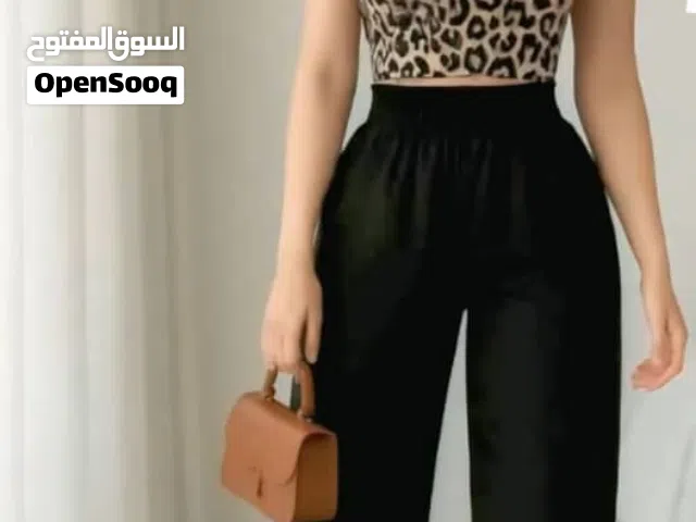 طقم نسائي بلوزه مع بنطلون قطن رروعه