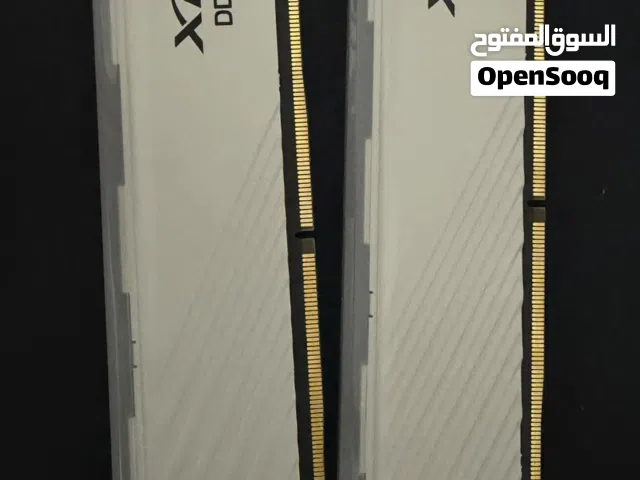للبيع رامات XPG Lancer Blade DDR5 32GB (2×16GB) 6000MT/s CL36 - أبيض + SSD NVMe M.2 بحالة ممتازة