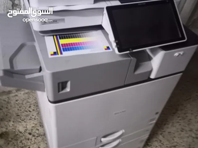 ماكنه تصوير ريكو شبه جديده موديل 5504 احدث اصدار واب فاي اول علبه علبه حبر لها ما كملت