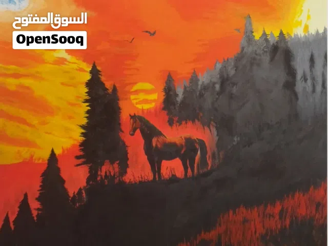 لوحة أصلية عن المسيرة الخضراء