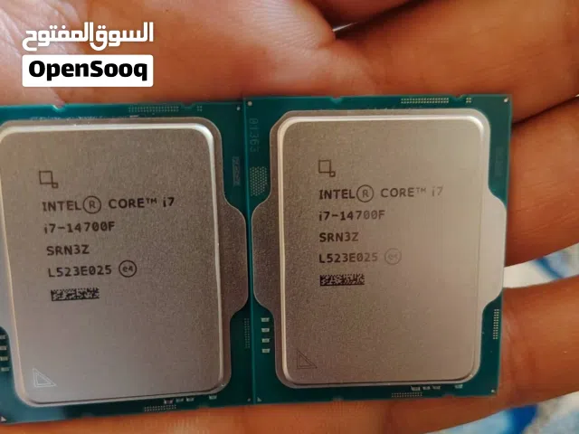 انتل رايزن i7 14700f غير مستخدم تري  i5 14400f مستخدم تري i5 13400f مستخدم تري Ryzen 7 5700x غير مس