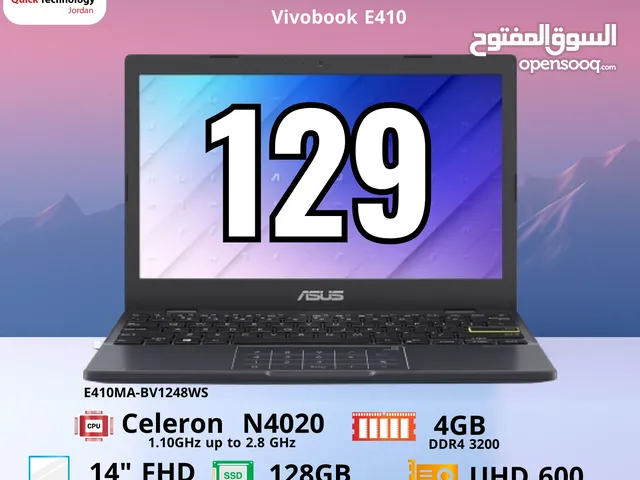 Laptop ASUS Vivobook E410   لابتوب ايسوس سيلرون