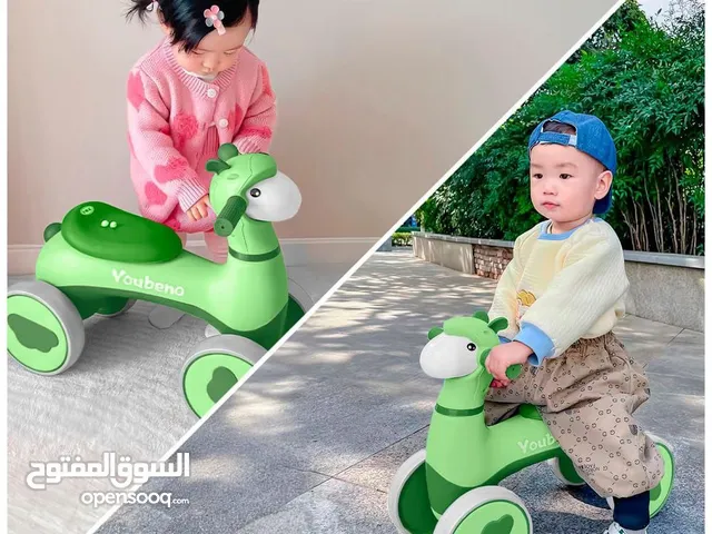 دراجة أطفال بأربع عجلات بشكل خروف  مع إضاءة  وموسيقى ممتعة مناسبة للأطفال من عمر سنة ونصف حتى 4 سنوا