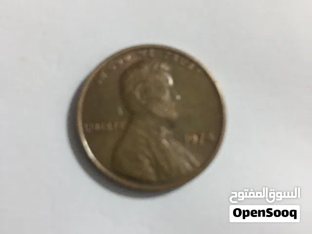 عملة اصلية امريكيه 1 سنت سنة 1974 للسرعة البيع و للجادين التواصل على الواتساب او فون