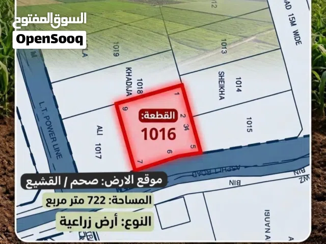 Residential Land for Sale in Al Batinah Saham