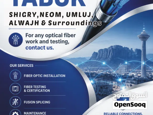 Optical Fiber Splicing & Testing Services – All Over Saudi Arabia
