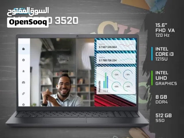 للبيع: لابتوب Dell Vostro 3520 – بحالة الوكالة !