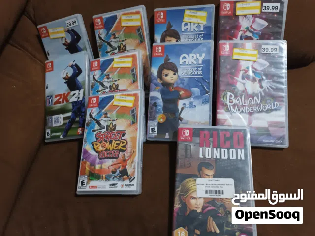 العاب نينتندو سويتش بسعر مغري جداً وملحقات اخرى دوكات وايادي وغيره