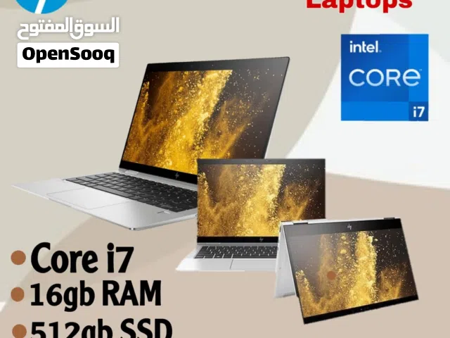 Core i7 X360 Touch screen 16gb Ram 512gb ssd 13-5 inch Screen  HP EliteBook 1030 G4 شاشة لمس X360 شا