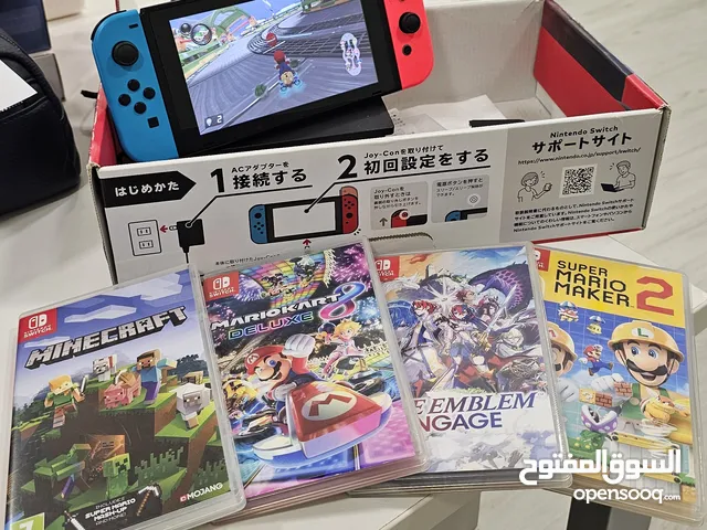 Nintendo switch with 2 games