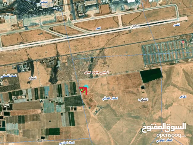 قطعة ارض من اراضي جنوب عمان القنيطرة قريبة من المطار للبيع